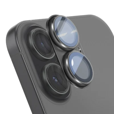 Protector de Cámara Trasera Completo para iPhone 17 – Cristal Templado y Protección de Lentes - Negro