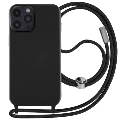 Funda con Cordón para iPhone 14 Pro - Negro