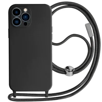 Funda con Cordón para iPhone 13 Pro - Negro