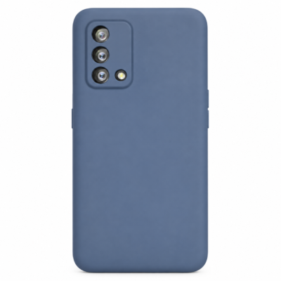 Funda de Silicona con Protección de Cámara – Antigolpes y Tacto Suave para Oppo A95 / A74 / Reno 6 Lite - Azul