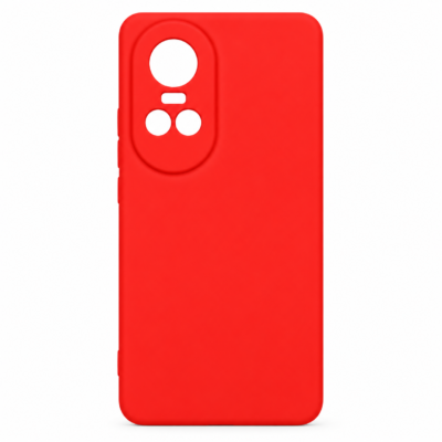 Funda de Silicona con Protección de Cámara – Antigolpes y Tacto Suave para Oppo Reno 10/10 Pro - Rojo