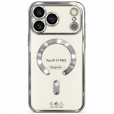 Funda Magnética MagSafe con Protección de Cámara para iPhone 17 Pro - Plata