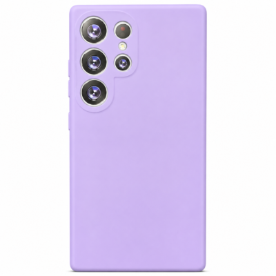 Funda de Silicona con Protección de Cámara – Antigolpes y Tacto Suave para Samsung Galaxy S23 Ultra - Morado