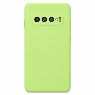 Funda de Silicona con Protección de Cámara – Antigolpes y Tacto Suave para Samsung Galaxy S10 Plus - Verde