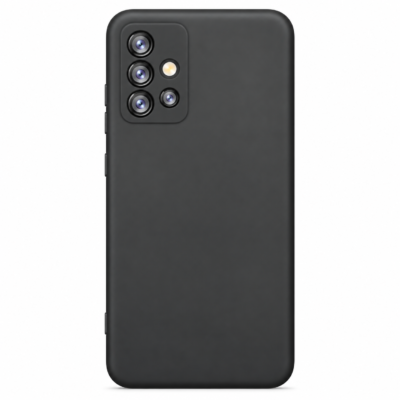 Funda de Silicona con Protección de Cámara – Antigolpes y Tacto Suave para Samsung Galaxy A51 - Negro
