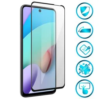 Protector de Pantalla de Cristal Templado Full Cover para Xiaomi Redmi 10 – Borde Negro