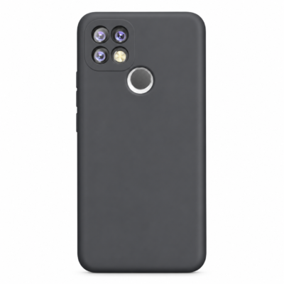 Funda de Silicona con Protección de Cámara – Antigolpes y Tacto Suave para Oppo A15/A15S/A35 - Negro
