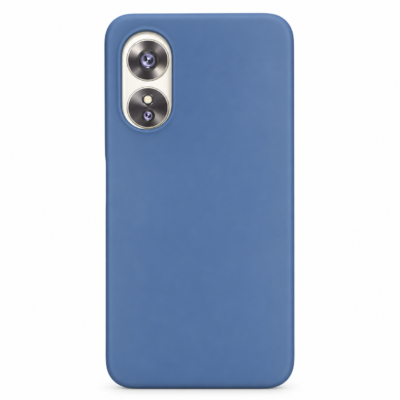 Funda de Silicona con Protección de Cámara – Antigolpes y Tacto Suave para Oppo A17/A17K - Azul