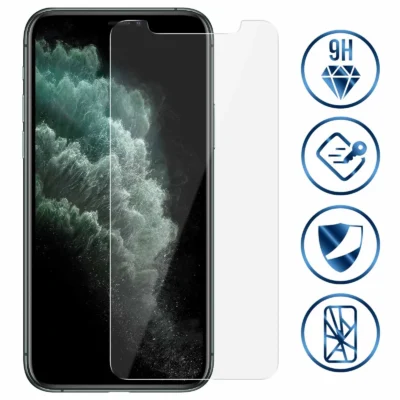 Cristal Templado Full Cover para iPhone 11– Sin Bordes Negros, Alta Transparencia