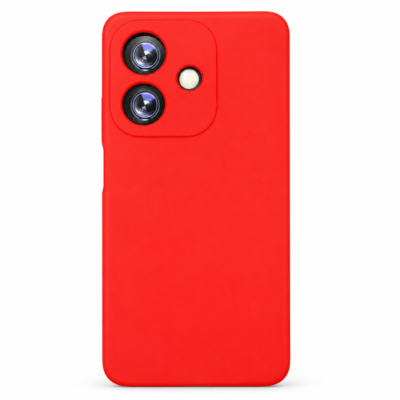Funda de Silicona con Protección de Cámara – Antigolpes y Tacto Suave para Oppo A40 - Rojo