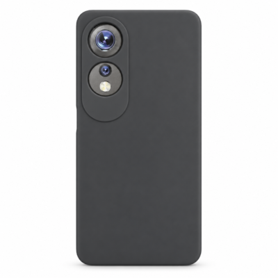 Funda de Silicona con Protección de Cámara – Antigolpes y Tacto Suave para Oppo A60 - Negro