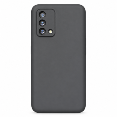 Funda de Silicona con Protección de Cámara – Antigolpes y Tacto Suave para Oppo A95 / A74 / Reno 6 Lite - Negro