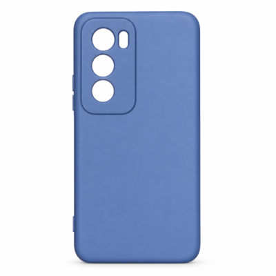 Funda de Silicona con Protección de Cámara – Antigolpes y Tacto Suave para Oppo Reno 12 Pro - Azul