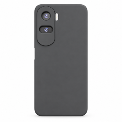 Funda de Silicona con Protección de Cámara – Antigolpes y Tacto Suave para Honor 90 Lite - Negro