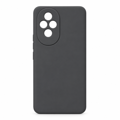 Funda de Silicona con Protección de Cámara – Antigolpes y Tacto Suave para Honor 200 Pro - Negro