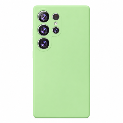 Funda de Silicona con Protección de Cámara – Antigolpes y Tacto Suave para Samsung Galaxy S23 Ultra - Verde