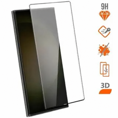 Protector de Pantalla de Cristal Templado Full Cover para Samsung Galaxy S23 Ultra  – Borde Negro