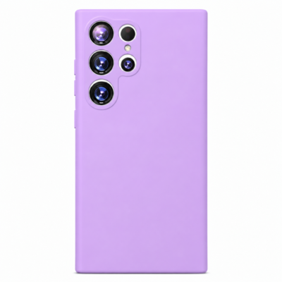 Funda de Silicona con Protección de Cámara – Antigolpes y Tacto Suave para Samsung Galaxy S22 Ultra - Morado