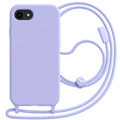 Funda con Cordón para iPhone 16e - Morado