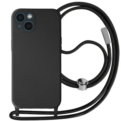 Funda con Cordón para iPhone 13 - Negro