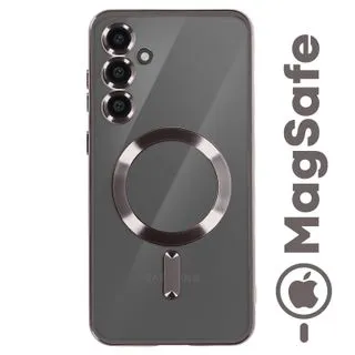 Funda Magnética MagSafe para Samsung Galaxy S25 con Marco Metálico y Protección de Cámara - Negro