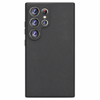 Funda de Silicona con Protección de Cámara – Antigolpes y Tacto Suave para Samsung Galaxy S23 Ultra - Negro