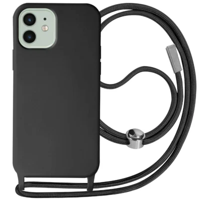 Funda con Cordón para iPhone 12 - Negro