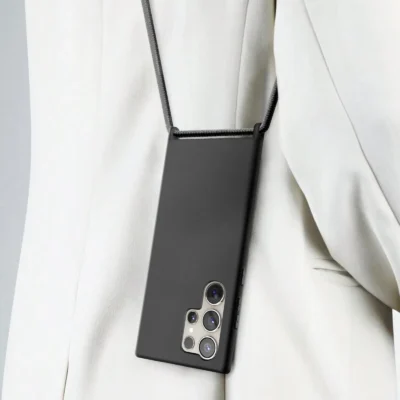 Funda con Cordón para Samsung Galaxy S24 Ultra - Negro