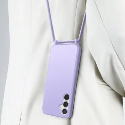 Funda con Cordón para Samsung Galaxy S24 - Morado