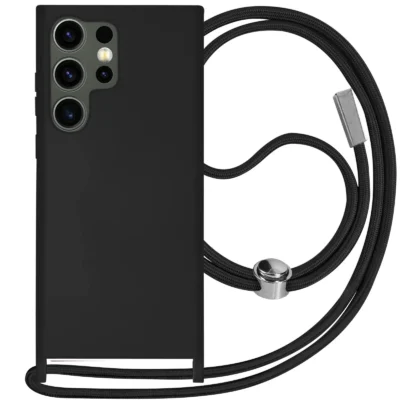 Funda con Cordón para Samsung Galaxy S23 Ultra - Negro