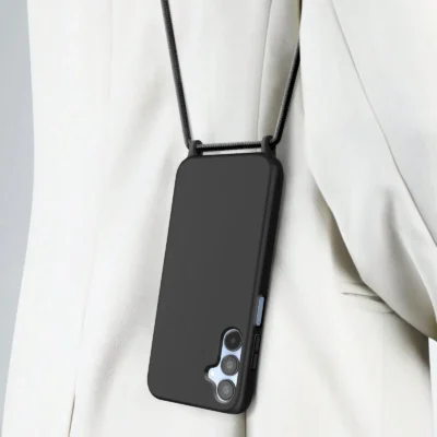 Funda con Cordón para Samsung Galaxy A15 - Negro