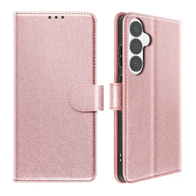 Funda de Cuero en Libro para Samsung Galaxy S26 - Rosa