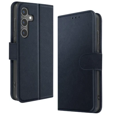 Funda de Cuero en Libro para Samsung Galaxy S24 - Azul