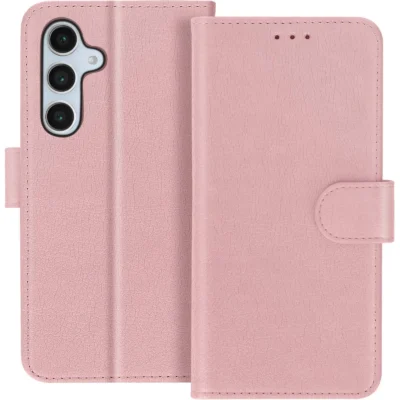 Funda de Cuero en Libro para Samsung Galaxy S24 Fe - Rosa