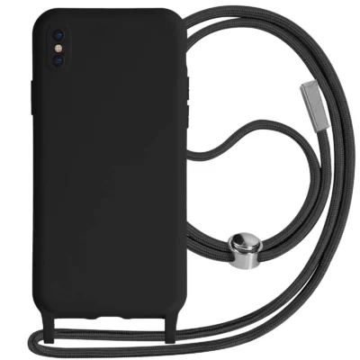 Funda con Cordón para iPhone X - Negro
