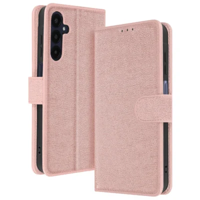 Funda de Cuero en Libro para Samsung Galaxy A25 5G - Rosa