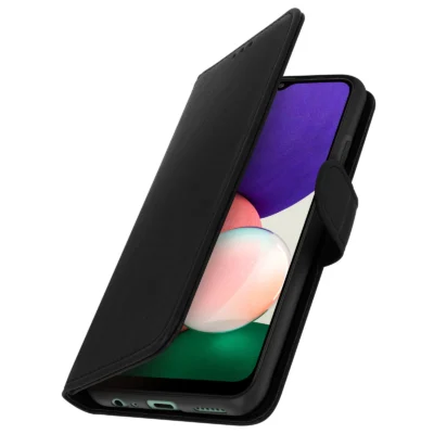Funda de Cuero en Libro para Samsung Galaxy A22 5G - Negro