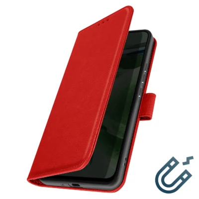 Funda de Cuero en Libro para Xiaomi 13 Ultra - Rojo