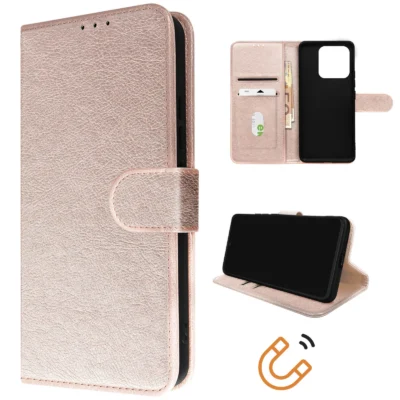 Funda de Cuero en Libro para Xiaomi 13 Pro - Rosa