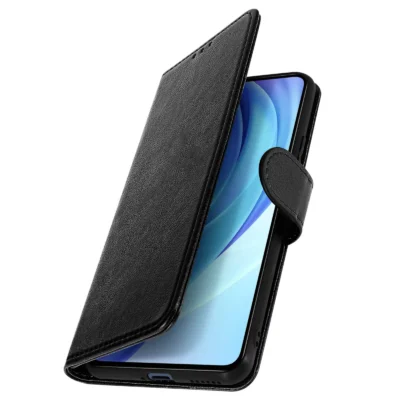 Funda de Cuero en Libro para Xiaomi 11 Lite - Negro
