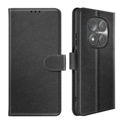 Funda de Cuero en Libro para Xiaomi Redmi Note 15 Pro 5G - Negro