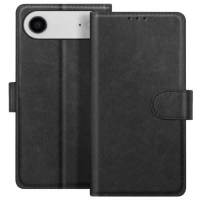 Funda de Cuero en Libro para iPhone 17 Air - Negro