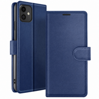 Funda de Cuero en Libro para iPhone 11 - Azul