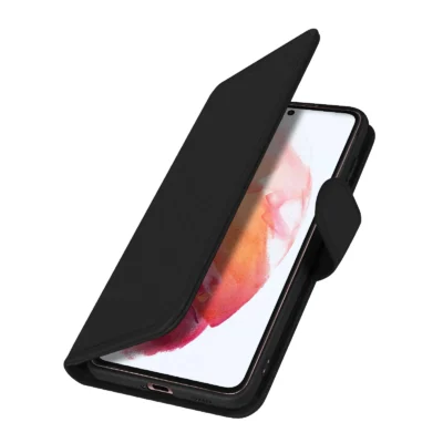 Funda de Cuero en Libro para Samsung Galaxy S21 FE - Negro