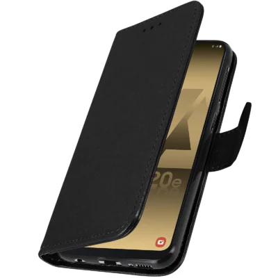 Funda de Cuero en Libro para Samsung Galaxy A20e - Negro