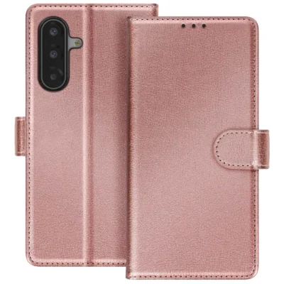 Funda de Cuero en Libro para Samsung Galaxy A15 - Rosa