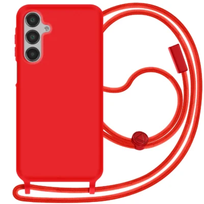 Funda con Cordón para Samsung Galaxy A16 - Rojo