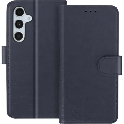 Funda de Cuero en Libro para Samsung Galaxy S24 Fe - Azul
