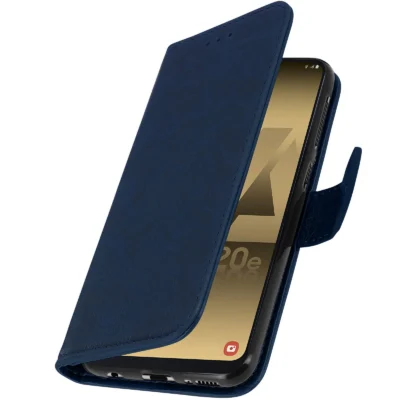 Funda de Cuero en Libro para Samsung Galaxy A20e - Azul