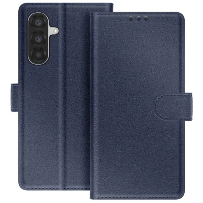 Funda de Cuero en Libro para Samsung Galaxy A15 - Azul